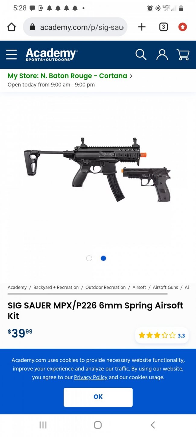 SIG SAUER MPX/P226 6mm Spring Airsoft Kit