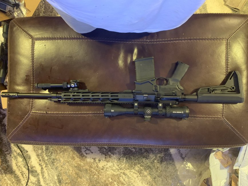 Decided to keep-Ruger SFAR .308 minus scope and bipods 700.00It has never been fired.