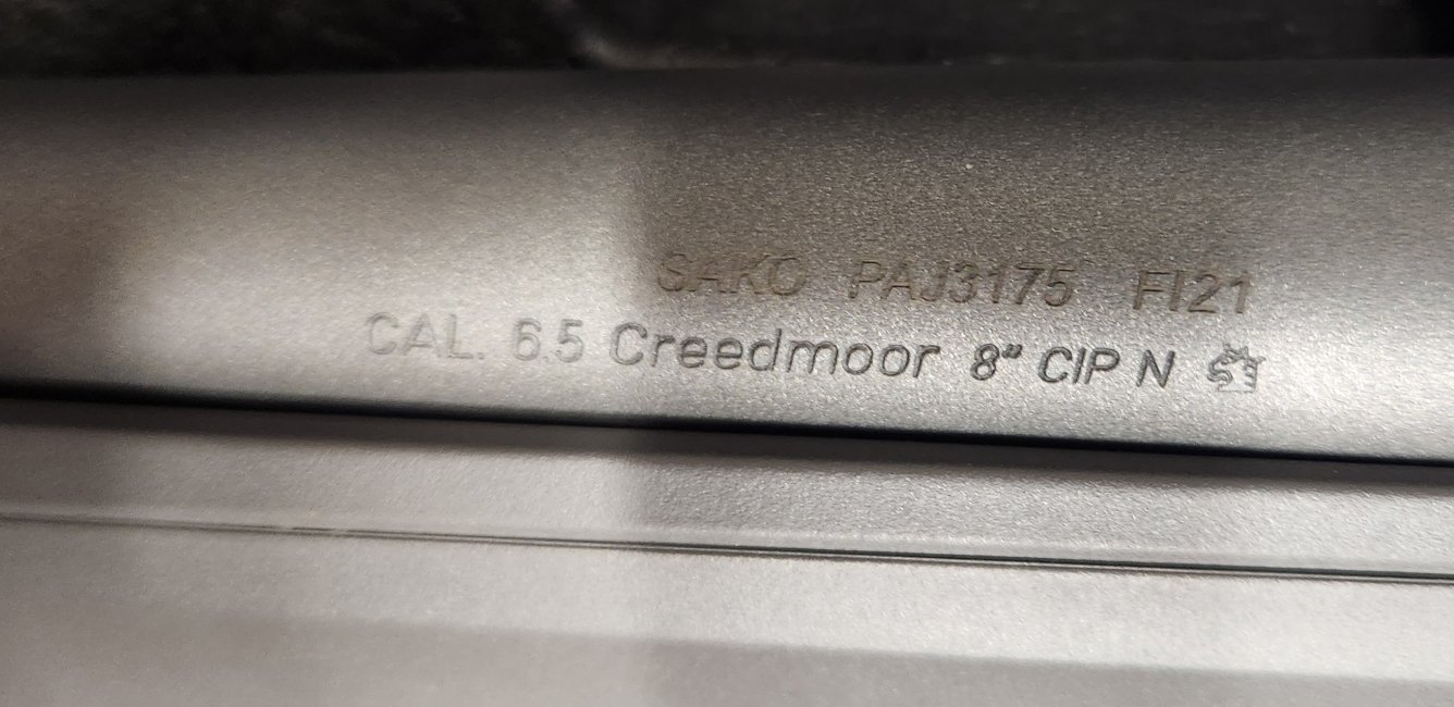 Sako S20 Precision 6.5 Creedmoor as new