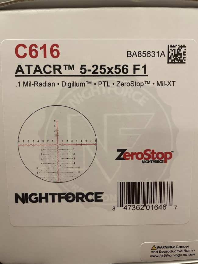 FS: Nightforce ATACR 5-25 Scope (Pensacola)