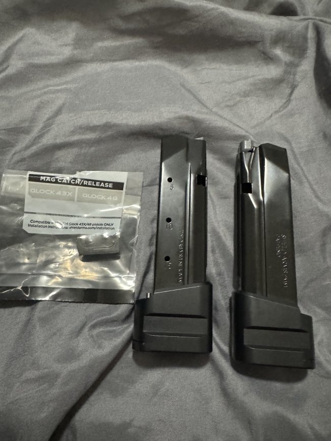 Shield arms plus 5 mags and mag release