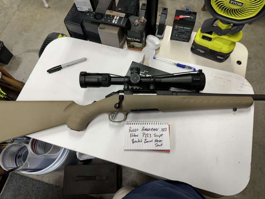 Ruger American 5.56/223 with Nikon $650